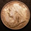 London Coins : A148 : Lot 2658 : Halfcrown 1899 ESC 733 UNC with some contact marks and an attractive golden tone, slabbed and graded...
