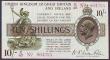 London Coins : A148 : Lot 42 : Ten shillings Warren Fisher T26 issued 1919, series No. with dash E/46 864255, washed, pressed with ...