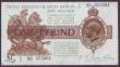 London Coins : A148 : Lot 44 : One pound Warren Fisher T31 issued 1923 control note, series Z1/6 655064, 2 pinholes, cleaned & ...