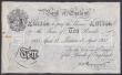 London Coins : A148 : Lot 57 : Ten pounds Peppiatt white B242 dated 17th April 1935 series K/146 87756, pinholes & rust left si...