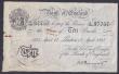 London Coins : A148 : Lot 58 : Ten pounds Peppiatt white B242 dated 17th April 1935 series K/146 87757, small holes & rust left...