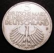 London Coins : A148 : Lot 735 : Germany Federal Republic Commemorative Coinage 5 Marks 1952D Centenary of the Nurnberg Museum KM#113...