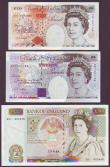 London Coins : A148 : Lot 74 : Fifty Pounds Kentfield B361 issued 1991 low number first run E01 000445, about UNC, also Kentfield &...