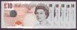 London Coins : A148 : Lot 75 : Ten Pounds Lowther B388 (5) issued 2000 first run series AA01 005837 to AA01 005841, tiny counting f...