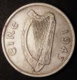 London Coins : A148 : Lot 776 : Ireland Halfcrown 1943 S.6633 Fine, Rare