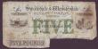 London Coins : A148 : Lot 82 : Bedale branch of Swaledale & Wensleydale Banking Company Limited &pound;5 dated 1895 series No.C...