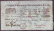 London Coins : A148 : Lot 86 : Leamington, Warwick & Warwickshire Bank &pound;5 dated 1887 series No.L27674 for Greenway, Smith...