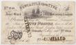 London Coins : A148 : Lot 96 : Newcastle upon Tyne Joint Stock Banking Company &pound;5 dated 1838 series No.2144, "Cancelled&...