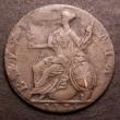 London Coins : A149 : Lot 1036 : Mint Error Mis-strike Halfpenny 1775 Contemporary Counterfeit Reverse Brockage, better than Fine, un...