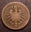 London Coins : A149 : Lot 1162 : Germany - Empire One Pfennig 1873B KM#1 NF/VG, Rare