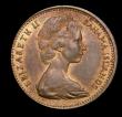London Coins : A149 : Lot 1263 : New Zealand 2 Cents (undated 1967) obverse Bahamas legend, KM33 mule Unc with subdued lustre