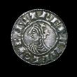 London Coins : A149 : Lot 1724 : Penny Cnut Quatrefoil type S.1157, North 781 Northampton/Southampton Mint, moneyer Leofwine, LIOFPIN...