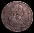London Coins : A149 : Lot 2094 : Half Dollar 1776 ESC 611, S.3767 Oval Countermark on Spain 4 Reales Madrid countermark VF, host coin...