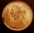 London Coins : A149 : Lot 2313 : Halfpenny 1887 Freeman 358 dies 17+S UNC with around 85% lustre, and a toning area on the obverse ri...