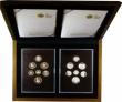 London Coins : A149 : Lot 541 : Proof Set 2008 Royal Shield of Arms in Platinum One Pound to One Penny (7 coins) along with Proof Se...