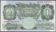 London Coins : A150 : Lot 105 : One pound Peppiatt B260 issued 1948, threaded variety, series U05A 821654, about UNC to UNC