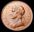 London Coins : A150 : Lot 2043 : Farthing 1665 Copper Pattern Bust with short hair Obverse 1a, Reverse A, Peck 412, UNC with traces o...