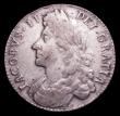 London Coins : A150 : Lot 2279 : Halfcrown 1687 ESC 498 Fine/Good Fine with light haymarking and a small scratch in the first angle