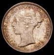 London Coins : A150 : Lot 3104 : Threepence 1877 ESC 2083 UNC or near so and lightly toned, with some contact marks