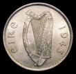 London Coins : A151 : Lot 1052 : Ireland Halfcrown 1943 choice BU from a recently found small war time hoard and graded 82 by CGS, NG...