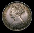 London Coins : A151 : Lot 1492 : Florin 1852 ii over I, ESC 807A, CGS type FL.V1.1852.03, EF and attractively toned, slabbed and grad...