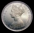 London Coins : A151 : Lot 1497 : Florin 1856 No stop after date ESC 813A, CGS type FL.V1.1856.02, EF, slabbed and graded CGS 65