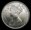 London Coins : A151 : Lot 1499 : Florin 1858 Davies 730, Dies 1A Obverse with wide ccc in date and reworked truncation at date, CGS t...