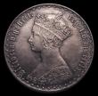 London Coins : A151 : Lot 1501 : Florin 1860 ESC 819, CGS type FL.V1.1860.01, A/UNC toned, slabbed and graded CGS 75