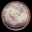 London Coins : A151 : Lot 1513 : Florin 1875 ESC 844, CGS type FL.V1.1875.01, Die Number 18, UNC and lustrous, slabbed and graded CGS...