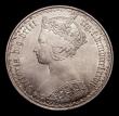 London Coins : A151 : Lot 1515 : Florin 1877 42 Arcs, No WW, ESC 848, CGS type FL.V1.1877.03, Die Number 27, A/UNC and lustrous with ...