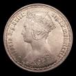 London Coins : A151 : Lot 1518 : Florin 1879 38 Arcs, No WW, ESC 852, CGS type FL.V1.1879.04, A/UNC and nicely toned, slabbed and gra...