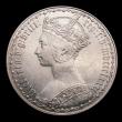London Coins : A151 : Lot 1523 : Florin 1881 xxri ESC 858A, CGS type FL.V1.1884.04, EF with some hairlines, slabbed and graded CGS 60