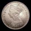 London Coins : A151 : Lot 1526 : Florin 1885 ESC 861, CGS type FL.V1.1885.01, A/UNC and lustrous with some light contact marks, slabb...