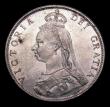 London Coins : A151 : Lot 1530 : Florin 1887 Jubilee Head Davies 810 dies 1A I of DEI points to space. Capital J in JEB, CGS type FL....