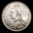 London Coins : A151 : Lot 1532 : Florin 1888 Davies 813 Dies 3A, Obverse: Truncation close to beads, Reverse: Harp's cross point...