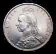 London Coins : A151 : Lot 1534 : Florin 1889 Davies 815 Dies 3C, Reverse: Harp and dates crosses both point to spaces, CGS type FL.V1...