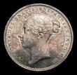 London Coins : A151 : Lot 1601 : Shilling 1838 W.W on truncation ESC 1278, CGS type SH.V1.1838.01, UNC and attractively toned with so...