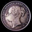 London Coins : A151 : Lot 1608 : Shilling 1857 ESC 1305, CGS type SH.V1.1857.01, UNC and deeply toned, slabbed and graded CGS 82, the...