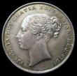 London Coins : A151 : Lot 1609 : Shilling 1858 Davies 873, Dies 2A. Base of E in REG longer than top. 13 beads from A to A in GRATIA,...