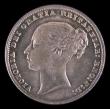 London Coins : A151 : Lot 1610 : Shilling 1859 Davies 879, Dies 4A Obverse: I of VICT to bead Uprights of B and I of NIAR to spaces, ...