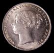 London Coins : A151 : Lot 1611 : Shilling 1865 ESC 1313, Die Number 92, CGS type SH.V1.1865.01, A/UNC and lustrous, the obverse with ...
