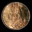 London Coins : A151 : Lot 1627 : Shilling 1891 ESC 1358, CGS type SH.V1.1891.01, UNC the obverse deeply toned, slabbed and graded CGS...