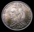 London Coins : A151 : Lot 1628 : Shilling 1892 ESC 1360, CGS type SH.V1.1892.01 UNC and attractively toned, slabbed and graded CGS 82...