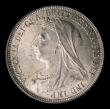 London Coins : A151 : Lot 1630 : Shilling 1893 Davies 1011 Dies 2A. Large Obverse Letters. First I of VICTORIA points between two rim...