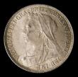London Coins : A151 : Lot 1635 : Shilling 1897 ESC 1366, CGS type SH.V1.1897.01, Choice UNC with a superb even tone, slabbed and grad...