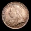 London Coins : A151 : Lot 1723 : Sixpence 1893 Veiled Head Davies 1180 dies 1A Choice UNC and attractively toned, slabbed and graded ...