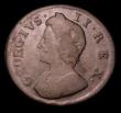 London Coins : A151 : Lot 2353 : Farthing 1732 2 over larger 2 over 1 in date, struck from the same reverse die as the example in the...