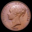 London Coins : A151 : Lot 2790 : Penny 1853 Ornamental Trident with Italic 5 in date as Peck 1500 GEF nicely toned with some contact ...