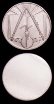 London Coins : A151 : Lot 853 : Algeria 50 Centimes 1973 Obverse and Reverse uniface trial pair, design as KM#102, struck in silver ...