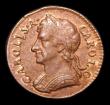London Coins : A152 : Lot 2071 : Farthing 1674 Peck 527 EF with traces of lustre, a slightly weaker strike, slabbed and graded CGS 60...